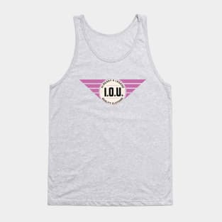 IOU 80s Style Sweatshirt Tank Top